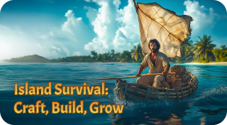 Island Survival: Craft, Build, Grow