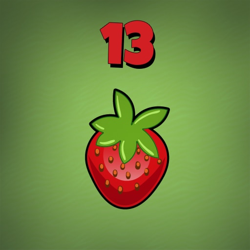 Collect 13 strawberries