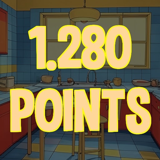 Reach 1.280 points in total