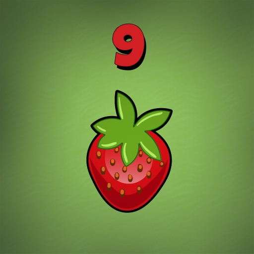 Collect 9 strawberries
