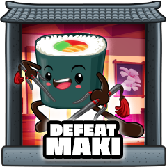 Maki defeated