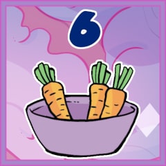 6 carrots