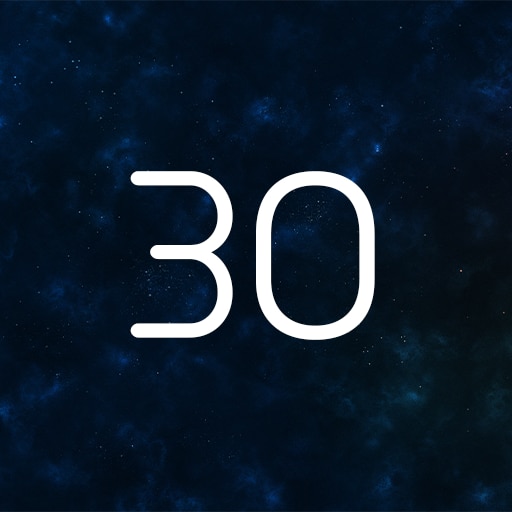 Hit 30 asteroids