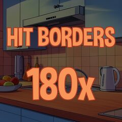 Hit borders 180 times