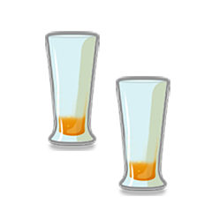 Collect 3 empty glasses