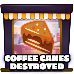 Coffee cakes destroyed