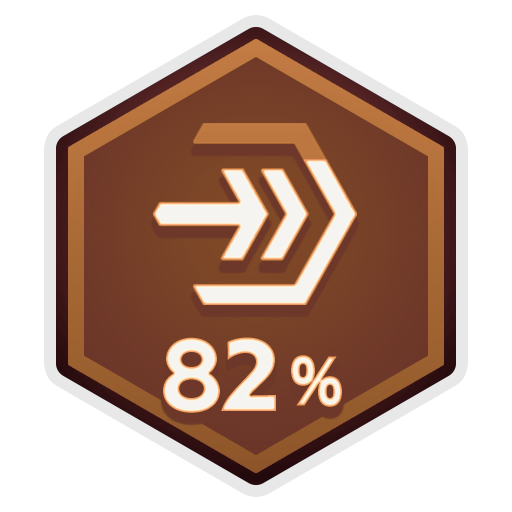 82% Story Progress