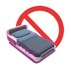 Unusual way: No resting