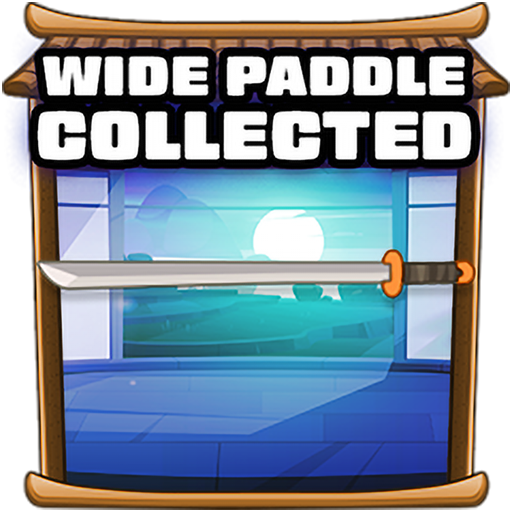 Wide paddle collected