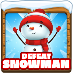 Snowman defeated