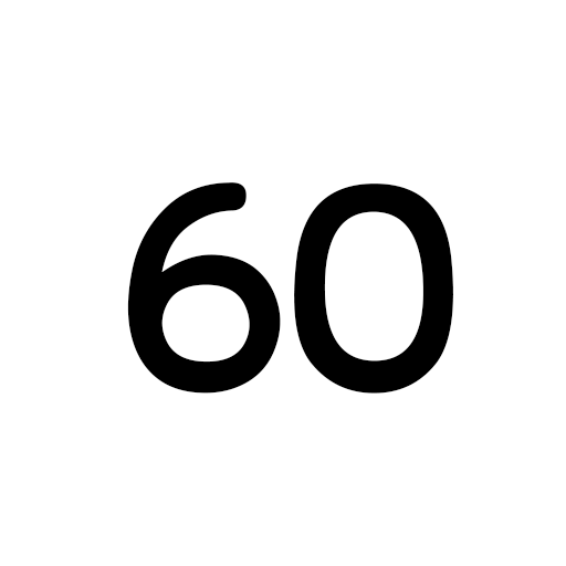 Accumulated score of 60
