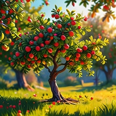 Collect total amount of 104 fruits