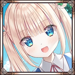 Blonde-haired, blue-eyed girl