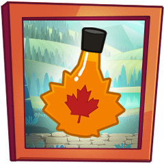 Collect a maple syrup bottle