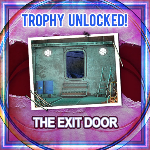 The exit door
