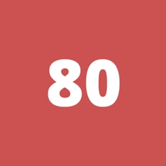 Accumulated score of 80