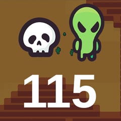 Eliminate 115 aliens