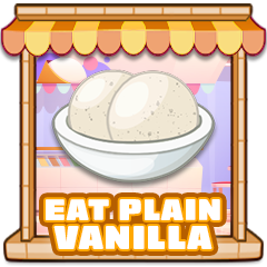 Ate plain vanilla