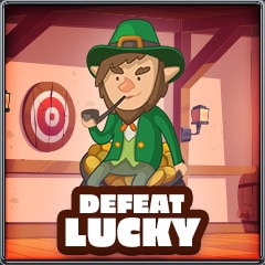Lucky defeated