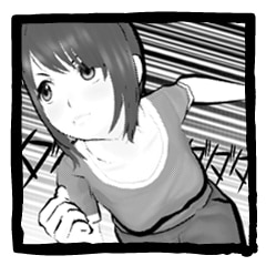 迫力の１コマ