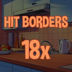 Hit borders 18 times