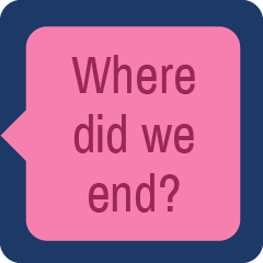 Where did we end?