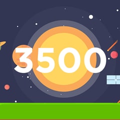Accumulate 3500 points in total