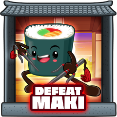 Maki defeated
