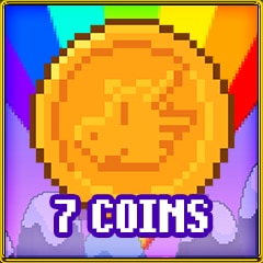 7 coins collected