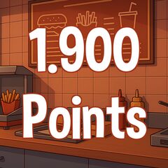 Reach 1.900 points in total.