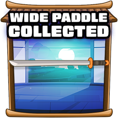 Wide paddle collected