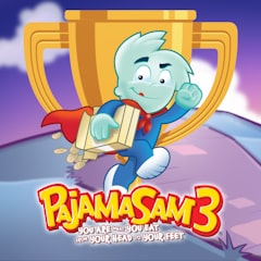 Pajama Sam gets healthy and junk food to squash their beef, sweeten the deal and turnip the peace