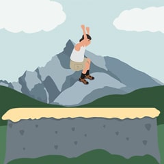 Jump 25 times in total