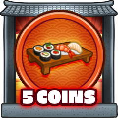 5 coins collected