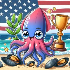 Collect 30 red shellfishs