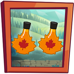 Collect 2 maple syrup bottles