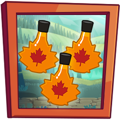 Collect 3 maple syrup bottles