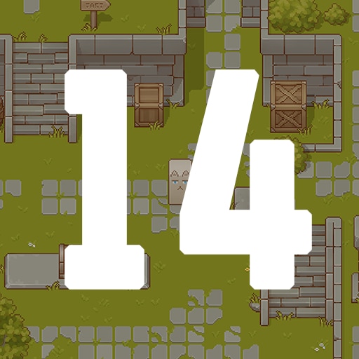 Move 14 tiles in total